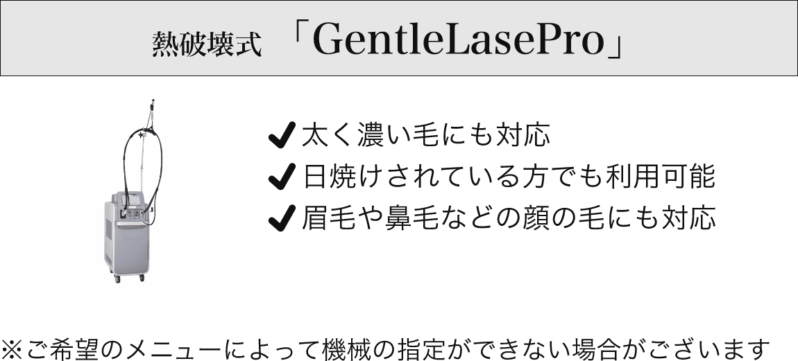 熱破壊式 「GentleLasePro」